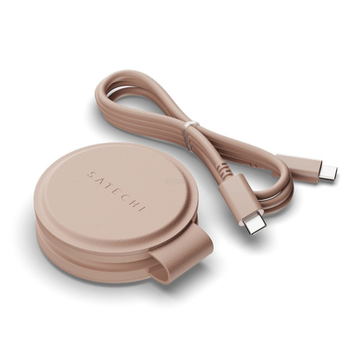 Зарядное устройство Satechi ST-QTG21R Qi2 OntheGo 2-in-1 Wireless Charger нежно-розовый