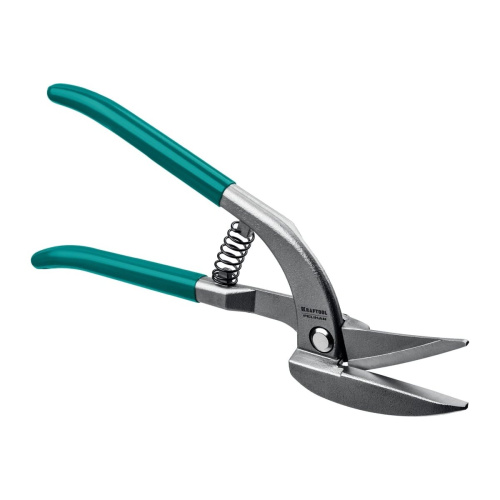 Ножницы по металлу KRAFTOOL Pelican 23008-30 z02 цельнокованые, длинный прямой сквозной рез, 300мм