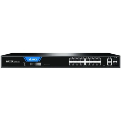 Коммутатор настраиваемый Netis ST220GPR-2G2S (L2) 18x1Гбит/с 2SFP 16PoE 225W