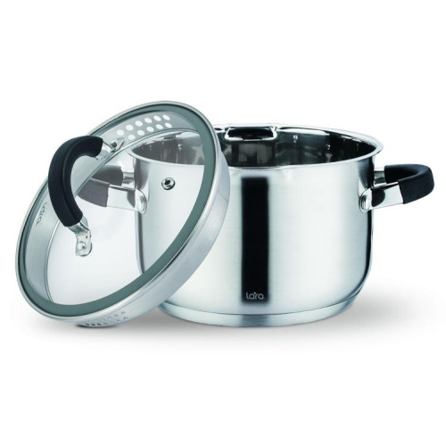 Кастрюля LARA LR02-9002 нерж