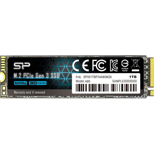 Твердотельный накопитель Silicon Power SP001TBP34A60M28 PCI-E x4 1Tb M-Series M.2 2280