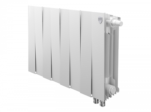 Биметаллический радиатор отопления  Royal Thermo Pianoforte 300 Vdr80 8 Секций Bianco Traffico