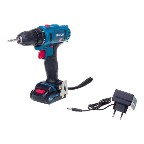 Дрель-шуруповерт КРАТОН CDB-12-Li-1,5 (3 11 01 058) 1.5Ач, без ЗУ, с одним аккумулятором