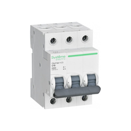 Выключатель автоматический Systeme electric City9 Set C9F34310 (АВ) С 10А 3P 4.5kA 400В