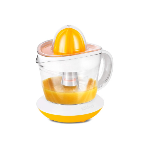 Соковыжималка Kitfort КТ-1148-1 белый/желтый