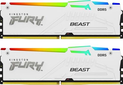 Оперативная память Kingston FURY Beast White RGB [KF552C40BWAK2-32] 32 ГБ