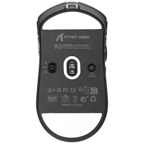 Мышь беспроводная/проводная Attack Shark R3 [Shark R3 Grey] серый