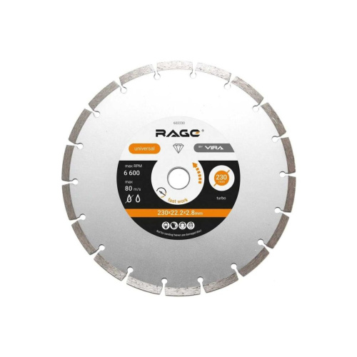 Диск алмазный сегментный VIRA Rage HQ 601230 230 мм