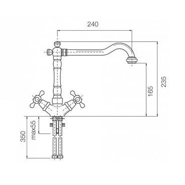 Смеситель Italmix Novecento NO 0910 (camel сафари GR83)