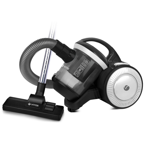 Пылесос VITEK VT-8142 черный/белый