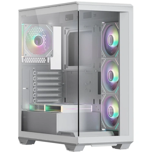 Корпус XASTRA Q600 6ARGB-C10-UC White (Q600-6FM12A-C10-UC-WH) ATX/Aquarium/Screewless/6x120mm ARGB PWM FM fans/Argb+PWM HUB 10port/ Type-C
