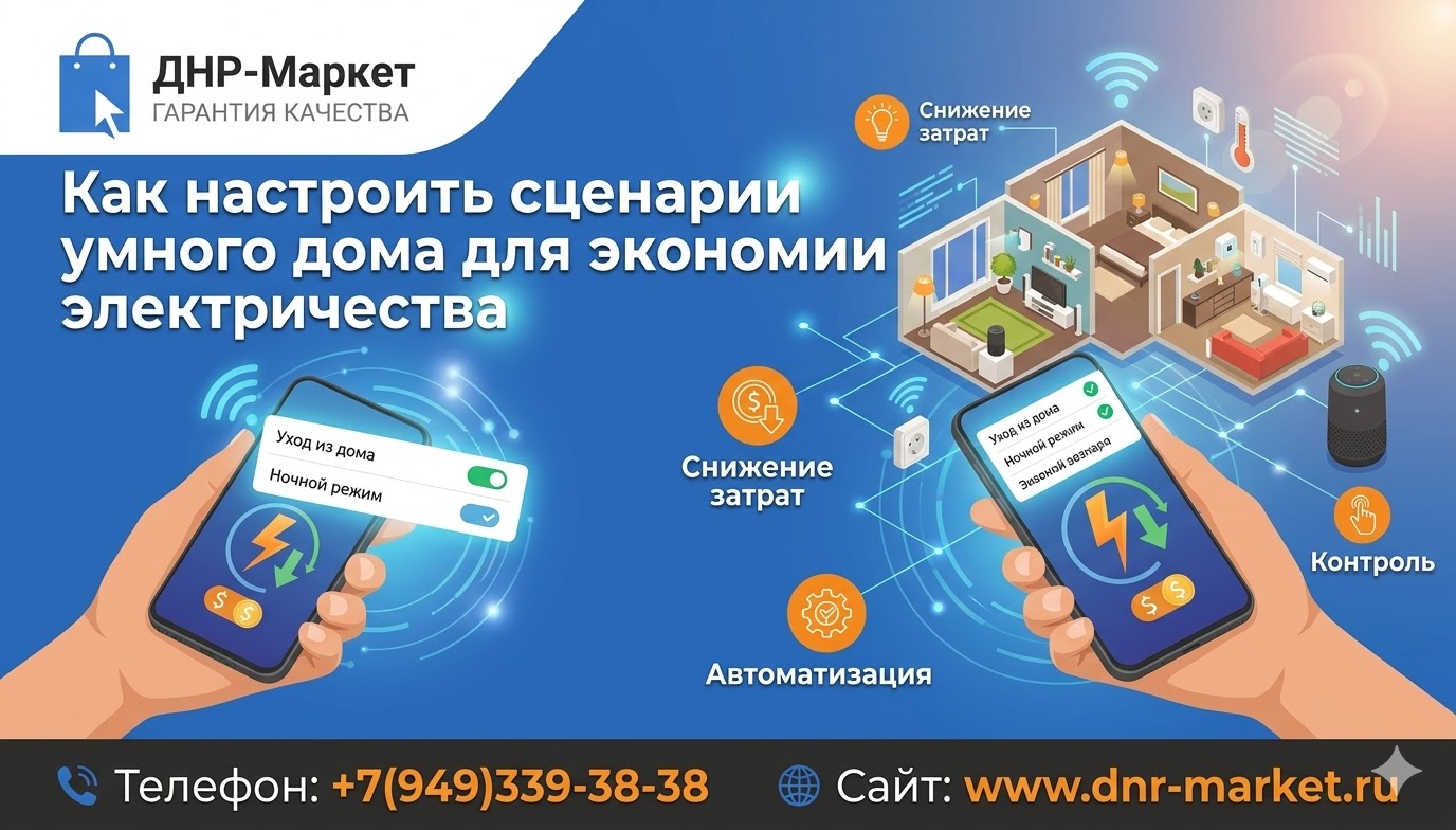 Как настроить сценарии умного дома для экономии электричества. Как настроить сценарии умного дома для экономии электричества.