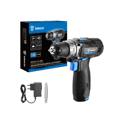 Дрель-шуруповерт Deko ZKCD12 (084-1008) аккумуляторная с АКБ и з/у