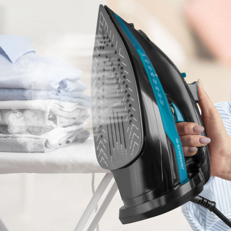 Утюг Endever Delta-227 черный/лазурно-синий