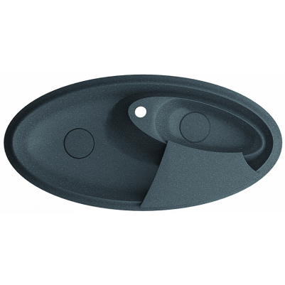 Кухонная мойка Marmorin Silvanus black Metalic