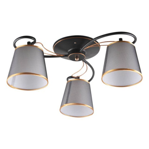 Люстра Hiper H055-3 черная/бронза