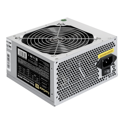 Блок питания ExeGate UN750 EX292178RUS 750W (ATX, 12cm fan, 24pin, 2x(4+4)pin, PCIe, 3xSATA, 2xIDE, FDD)