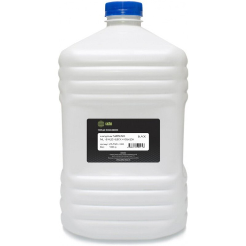 Тонер Cactus CS-TSG1-1000 черный флакон 1000гр. Samsung ML1610/SCX4100/4200, RicohAficio SP100-SP4500