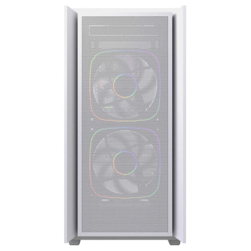 Корпус Powercase Mistral SM03 ARGB (CMMSM03W-A3), Tempered Glass, 3x120mm ARGB PWM fans, белый, mATX