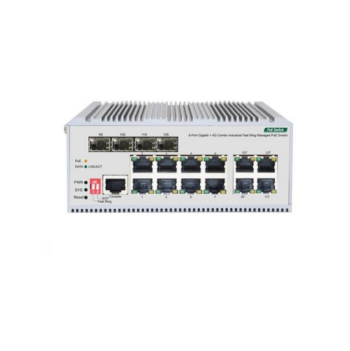 Коммутатор ORIGO OI3112P/185W/A1A 8x1000Base-T PoE+, 4xCombo 1000Base-T/SFP