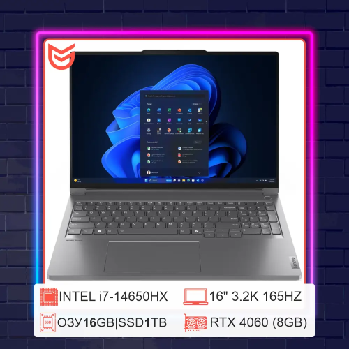 16" Lenovo ThinkBook 16p G5 IRX | i7-14650HX + RTX 4060 | 3.2K IPS 165Hz