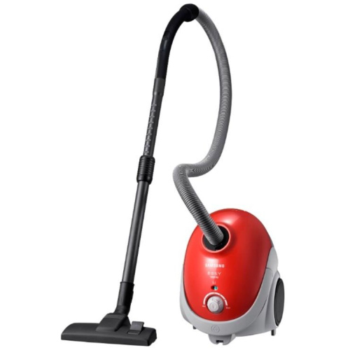 Пылесос Samsung SC5251 красный 1800/410 Вт, мешковой, 2 л, Фильтр тонкой очистки, индикатор заполнения пылесборника, автосматывание сетевого шнура, на