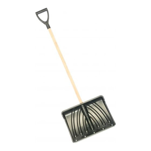 Лопата снеговая Cicle Крепыш (4607156361236) с деревянным черенком и V-ручкой