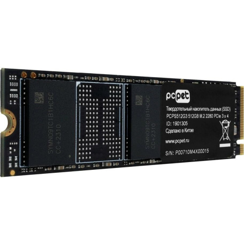 SSD PC Pet PCPS512G3 PCI-E 3.0 x4 512Gb M.2 2280 OEM