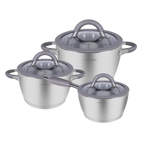 Набор кастрюль MAUNFELD Leona MF124LN01ST нерж