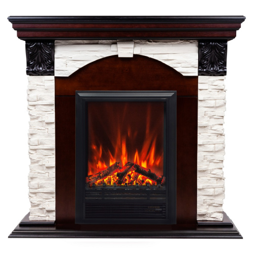 Электрокамин RealFlame Dublin Lux AO античный дуб с очагом Eugene