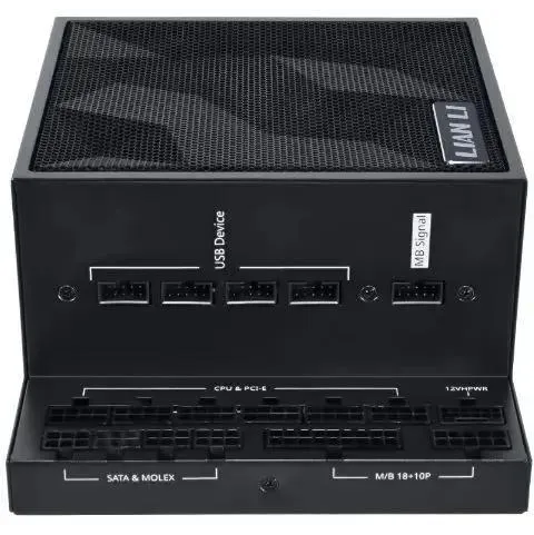 Блок питания Lian-Li Edge1000 + HUB Gen.5 (G9P.EG1000G.BH00.RU) ATX 1000W 80+ gold (20+4pin) APFC 120mm fan 12xSATA Cab Manag RTL