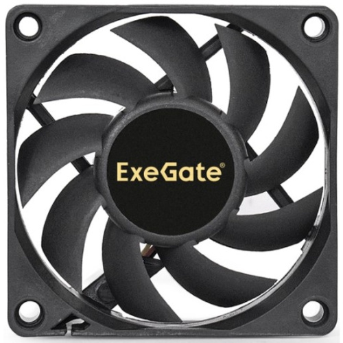 Вентилятор Exegate EX07015H3PM EX283372RUS 70x70x15 мм, гидродинамический, 3pin+Molex, 3000RPM, 26dBA