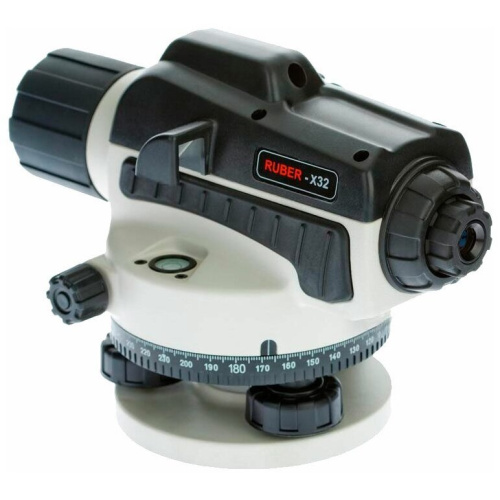 Оптический нивелир ADA Ruber 32 с поверкой + рейка нивелирная Staff 3 + штатив на винтах Light S А00201-К