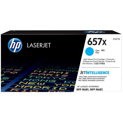 Картридж лазерный HP 657X CF471X голубой (23000стр.) для HP CLJet Enterprise Flow M681z/M682z/681dh/681f