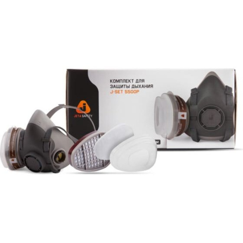 Комплект для защиты дыхания Jeta Safety J-SET 5500PК-M полумаска из термопласта р.М