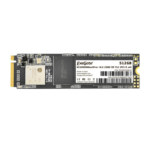 SSD ExeGate EX282322RUS KC2000MNextPro+ 512 Gb M.2 2280 3D TLC PCI-E x4