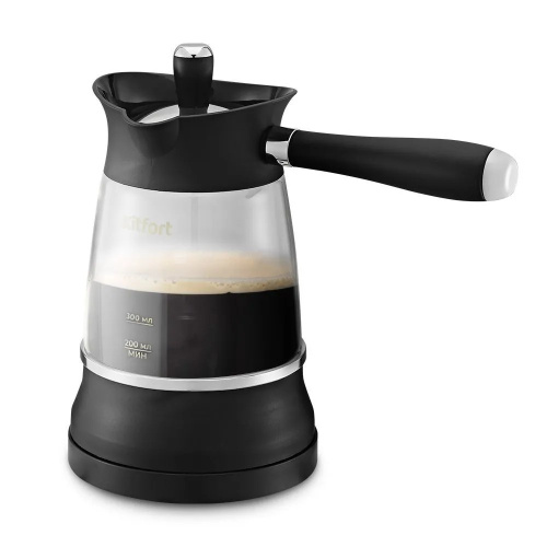 Электрическая турка Kitfort КТ-7502 черный/серебристый