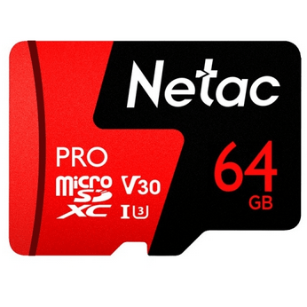 Карта памяти microSDHC Netac P500 Pro NT02P500Pro-064G-S 64GB (без SD адаптера) 100MB/s