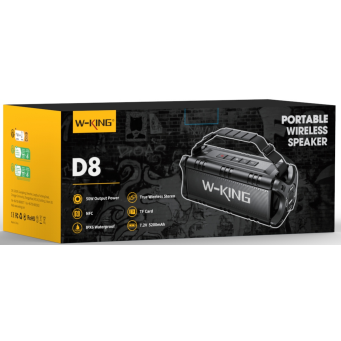 Портативная колонка W-King D8 black