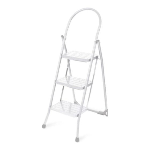Лестница-стремянка Ника СМШ3/Б с широкими ступенями белый