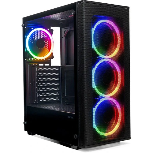 Корпус XASTRA A300 4FRGB Black (A300-4FR12F) ATX/Mesh/ full-size TG / 4x120mm FR120-FRGB fans
