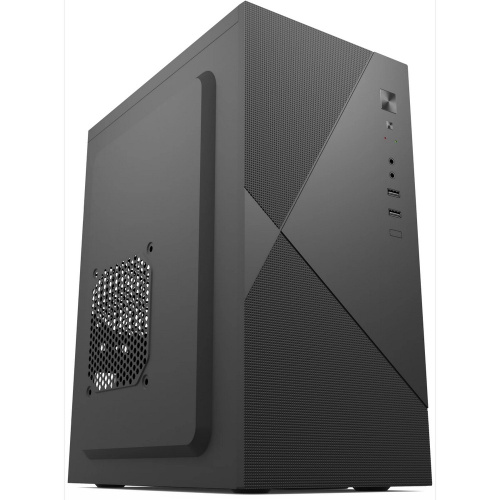 Корпус Foxline Forza FZ-019-SX450 mATX, 450W, 2xUSB2.0, Black, w/o Fan, 8 cm PSU, power cord