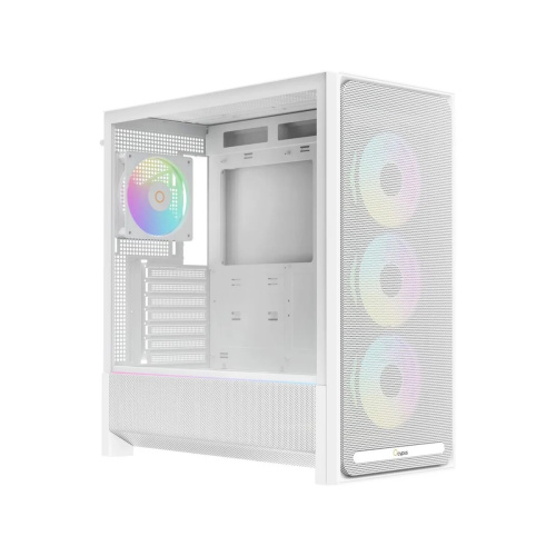 Корпус Ocypus Delta C70 WH ARGB (Delta-C70-WHG400XX-GL), без БП, Midi-Tower, TG, 4x120mm 2xUSB-A 3.0 + 1xUSB-C 3.1, E-ATX, ATX, mITX W