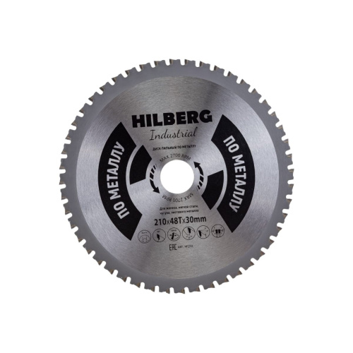 Диск пильный по металлу Hilberg Industrial 2103048Т (HF210)