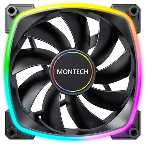 Вентилятор Montech AX140 ARGB (AX140 PWM Black) 140х140x25 черный 4-pin Ret