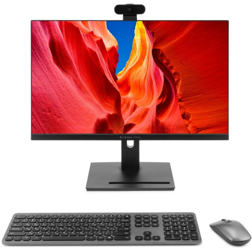 Моноблок DIGMA PRO Vision DM23R5-ADXW02 23.8" Full HD, AMD Ryzen 5 7535U, 16ГБ DDR5, 512ГБ SSD, Windows 11 Pro, черный