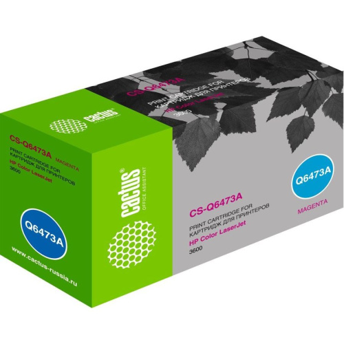 Картридж Cactus CS-Q6473A для принтеров HP Color LaserJet 3600 пурпурный 4000 стр.