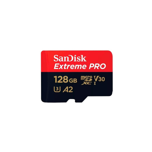 Карта памяти SanDisk (SDSQXCD-128G-GN6MA) 128GB microSDXC Class 10 UHS-I A2 C10 V30 U3 Extreme Pro (SD адаптер) 200MB/s