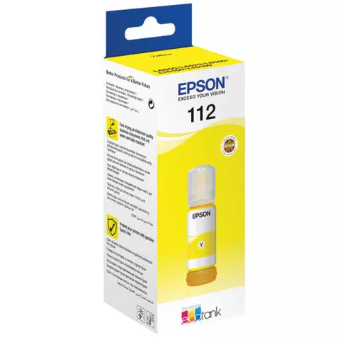 Чернила Epson 112 C13T06C44A 70 мл, желтый, оригинальные для Epson L6550/L6570/L6580/ L15150/L15160