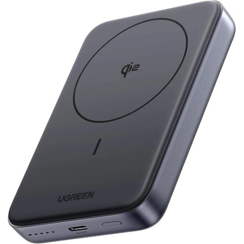 Внешний аккумулятор UGREEN PB761 (45763) 10000mAh MIni Magnetic Wireless 30W Power Bank Qi2 Gray